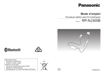 Mode d'emploi | Panasonic RPNJ300 Operating instrustions | Fixfr