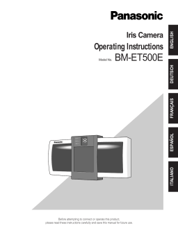 Panasonic BMET500 Operating instrustions