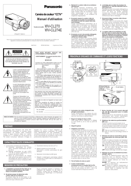 Panasonic WVCL270 Operating instrustions