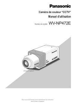 Panasonic WVNP472 Operating instrustions