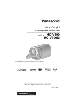 Panasonic HCV100MEF Operating instrustions