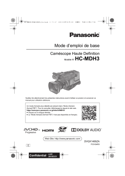 Panasonic HCMDH3E Operating instrustions