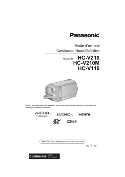 Panasonic HCV110EF Operating instrustions