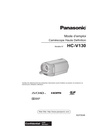 HCV130EG | Mode d'emploi | Panasonic HCV130EF Operating instrustions | Fixfr
