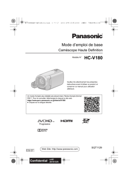 Panasonic HCV180EF Operating instrustions