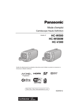 Panasonic HCW580EG Operating instrustions