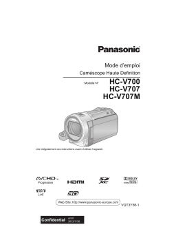 Panasonic HCV700EG Operating instrustions