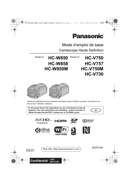 Panasonic HCW850EF Operating instrustions