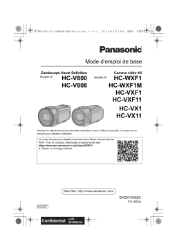 Panasonic HCVXF11EP Operating instrustions