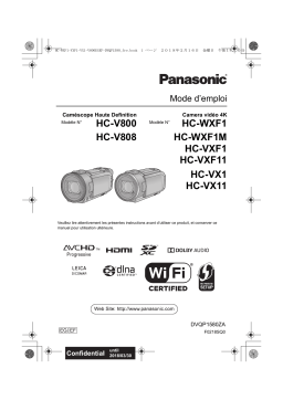 Panasonic HCWXF1MEF Operating instrustions