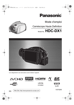 Panasonic HDCDX1 Operating instrustions