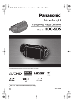 Panasonic HDCSD5 Operating instrustions