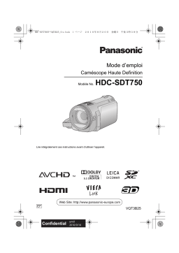 Panasonic HDCSDT750EF Operating instrustions