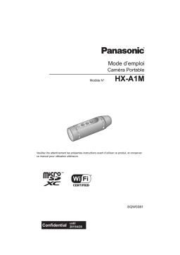 Panasonic HXA1ME Operating instrustions