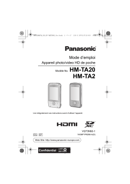 Panasonic HMTA20EG Operating instrustions