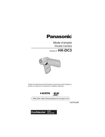 HXDC3EG | HXDC3EC | HXDC3EB | HXDC3EP | Mode d'emploi | Panasonic HXDC3EF Operating instrustions | Fixfr