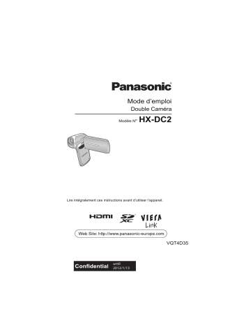 HXDC2EF | Mode d'emploi | Panasonic HXDC2EG Operating instrustions | Fixfr