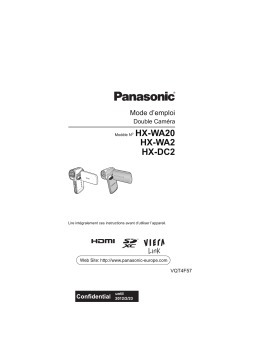 Panasonic HXWA2EF Operating instrustions