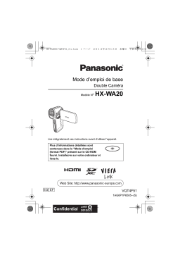 Panasonic HXWA20EF Operating instrustions