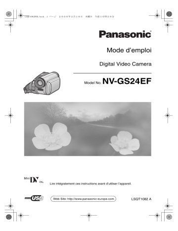 Mode d'emploi | Panasonic NVGS24EF Operating instrustions | Fixfr