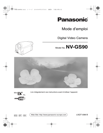 Mode d'emploi | Panasonic NVGS90 Operating instrustions | Fixfr