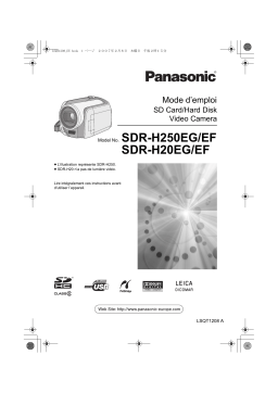 Panasonic SDRH250EF Operating instrustions