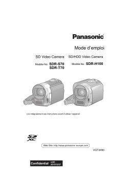 Panasonic SDRS70EG Operating instrustions