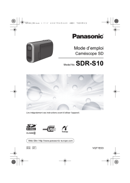 Panasonic SDRS10 Operating instrustions