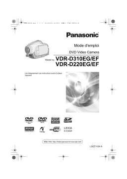 Panasonic VDRD310EG Operating instrustions