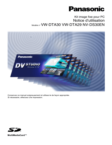 VWDTA30 | Mode d'emploi | Panasonic VWDTA29 Operating instrustions | Fixfr