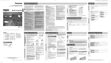 CQC1325N | Mode d'emploi | Panasonic CQC1315N Operating instrustions | Fixfr