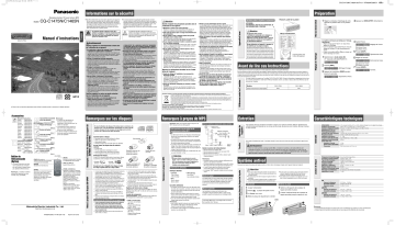 CQC1465N | Mode d'emploi | Panasonic CQC1475N Operating instrustions | Fixfr