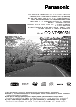 Panasonic CQVD5505N Operating instrustions