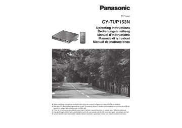 Mode d'emploi | Panasonic CYTUP153N Operating instrustions | Fixfr