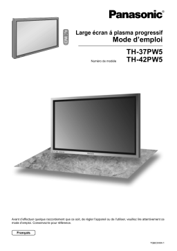 Panasonic TH37PW5EX Operating instrustions