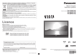 Panasonic TH37PX71E Operating instrustions