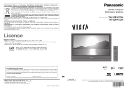 Panasonic TH42PX7EH Operating instrustions