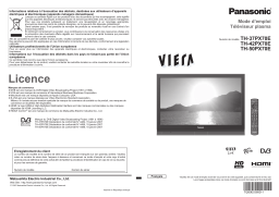 Panasonic TH42PX70E Operating instrustions