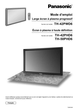 Panasonic TH42PWD6EX Operating instrustions