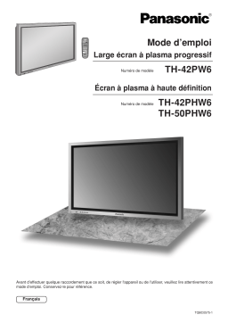 Panasonic TH42PW6EX Operating instrustions