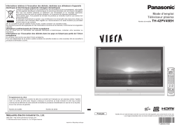 Panasonic TH42PV45EH Operating instrustions