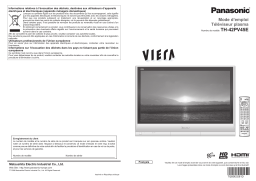 Panasonic TH42PV45E Operating instrustions