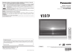 Panasonic TH42PV62E Operating instrustions