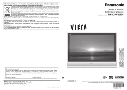 Panasonic TH42PV62EH Operating instrustions