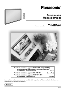 Panasonic TH42PW4UZ Operating instrustions