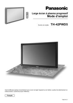 Panasonic TH42PWD5EX Operating instrustions