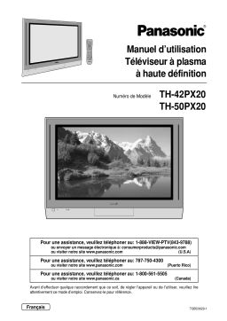 Panasonic TH42PX20UP Operating instrustions