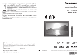 Panasonic TH42PX700E Operating instrustions