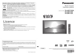 Panasonic TH42PY70F Operating instrustions