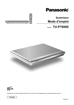 Panasonic TUPT600E Operating instrustions